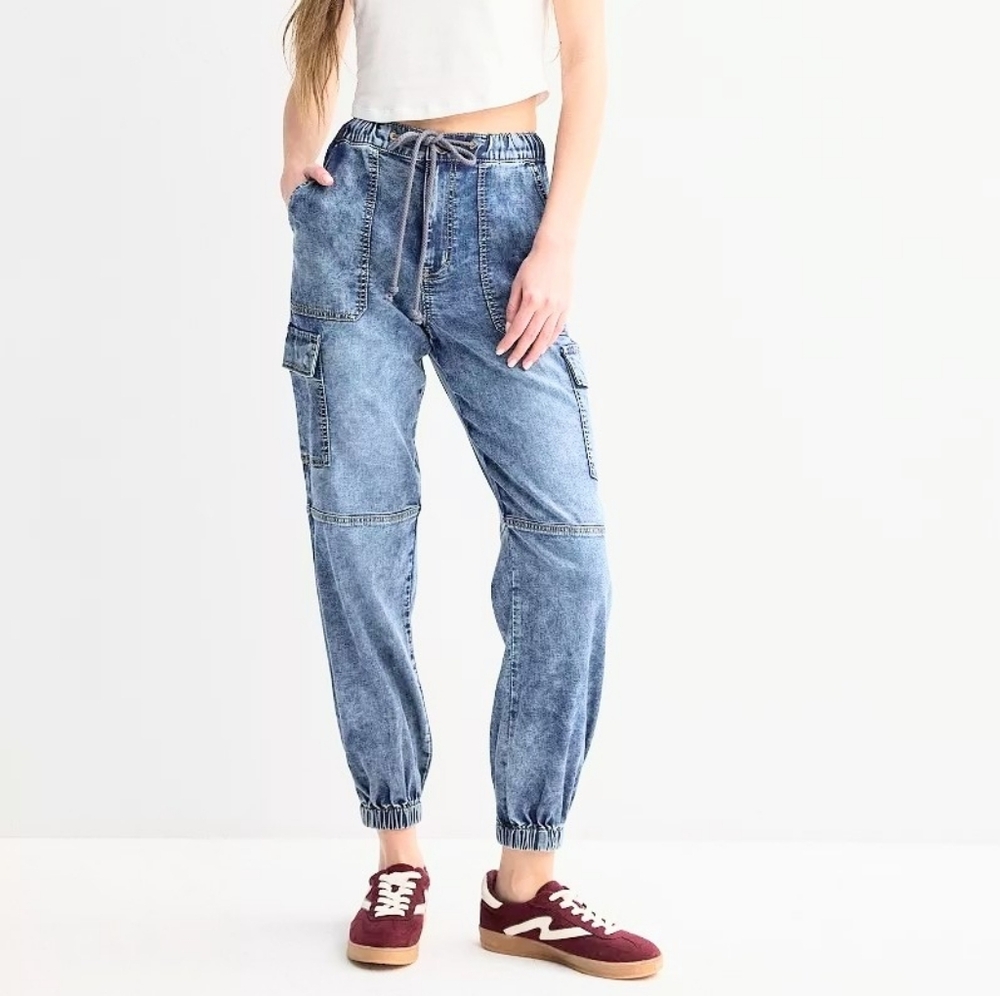 SO High Rise Cargo Jogger Jeans